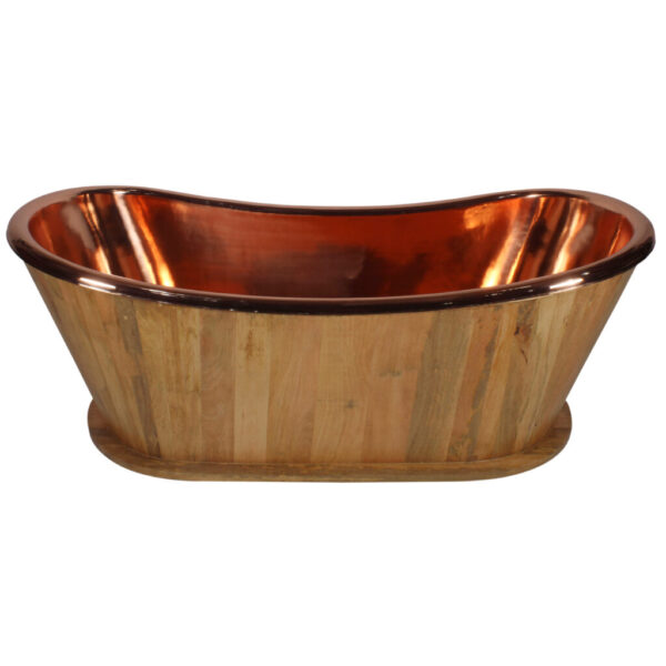 Copper Wooden Bathtub - Image 4