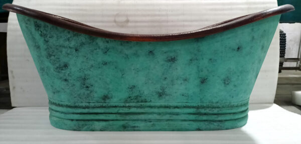 Copper Bath Tub Green - Image 2